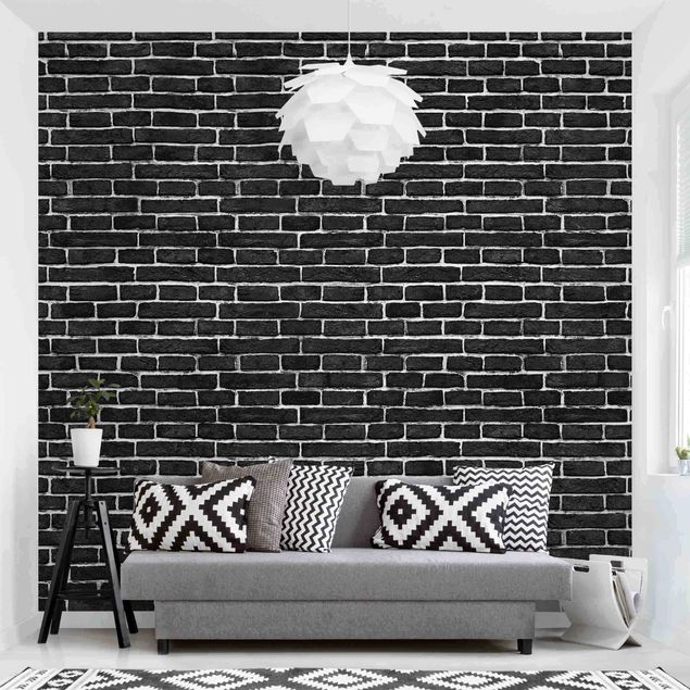 Wallpapers Brick Wall Black
