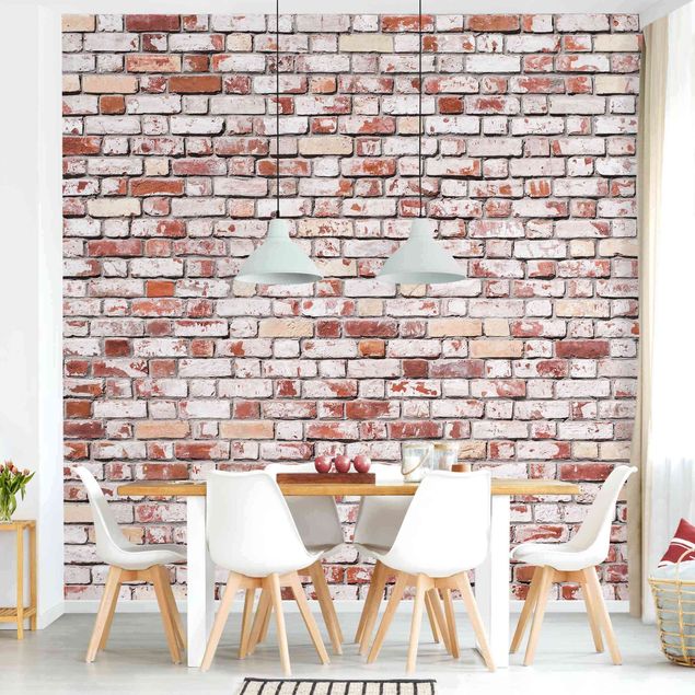 Wallpapers Brick Wall Shabby Rustic