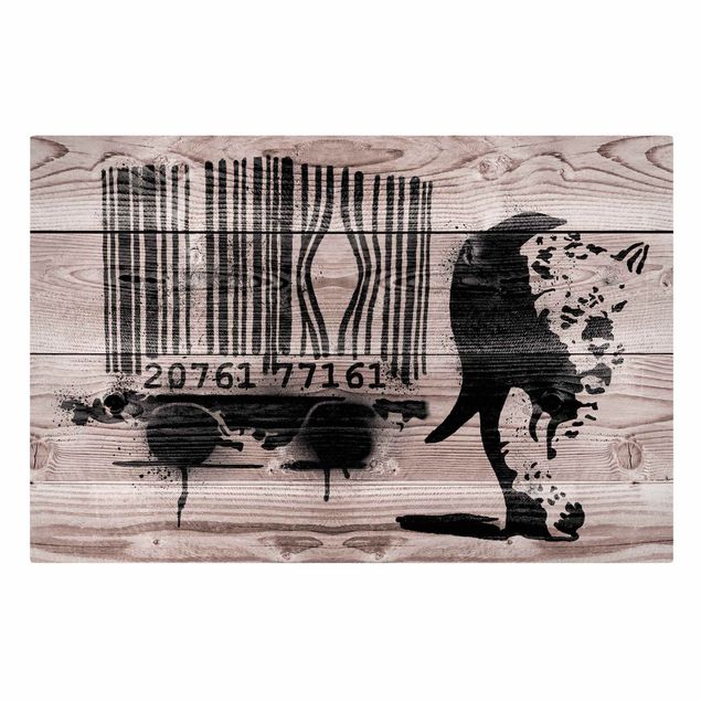 Canvas print - Banksy - Barcode Leopard