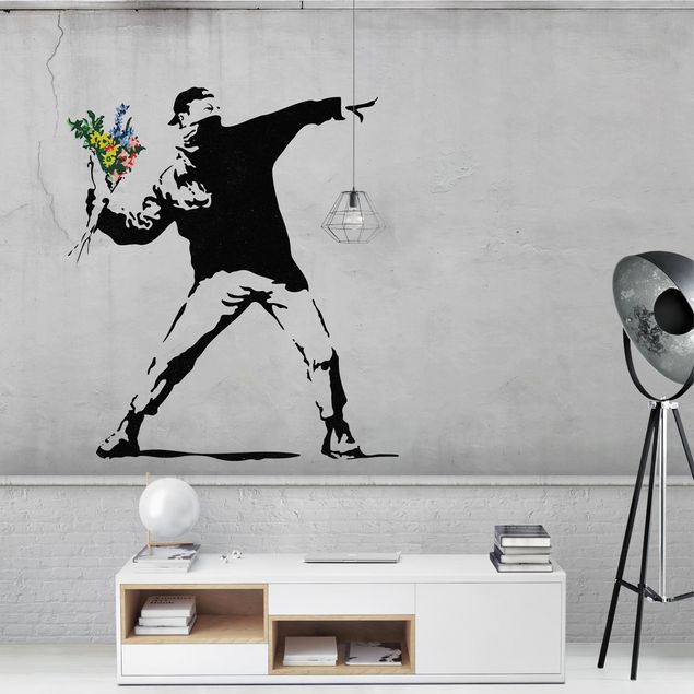 Wallpapers Flower Thrower - Brandalised ft. Graffiti by Banksy