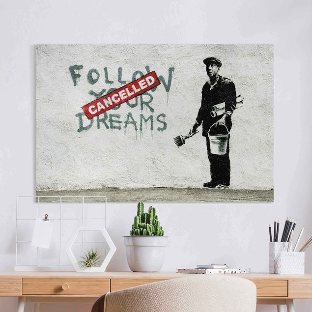 Canvas print - Banksy - Follow Your Dreams