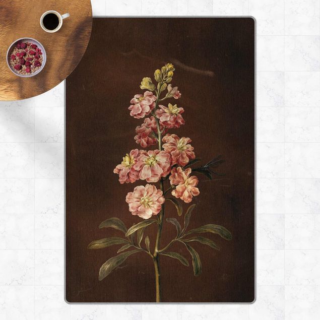 floral area rugs Barbara Regina Dietzsch - A Light Pink Gillyflower
