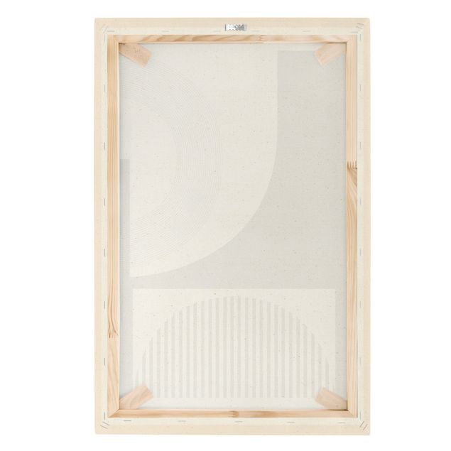 Natural canvas print - Bauhaus Veiled Galaxy - Portrait format 2:3