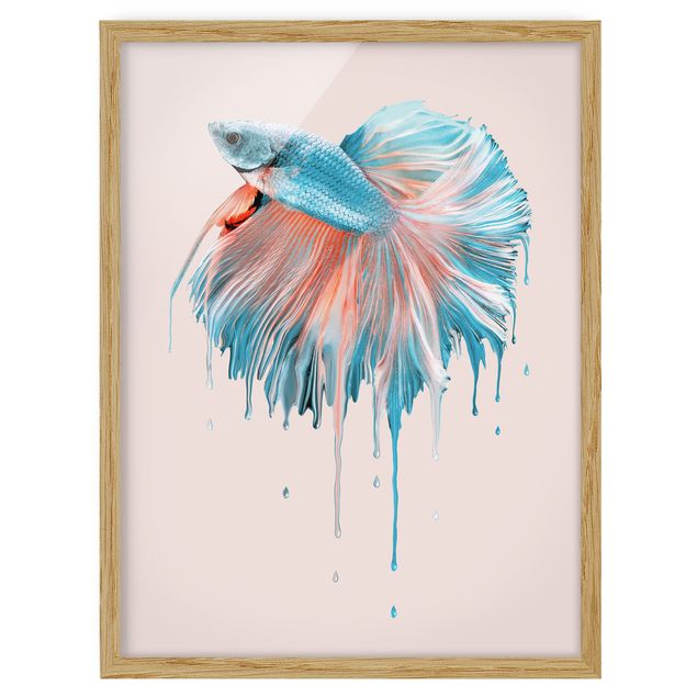 Framed poster - Melting Fish