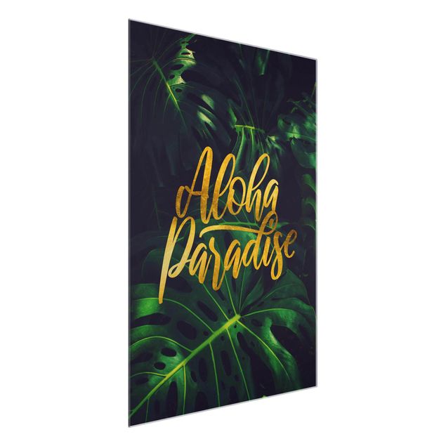 Glass print - Jungle - Aloha Paradise
