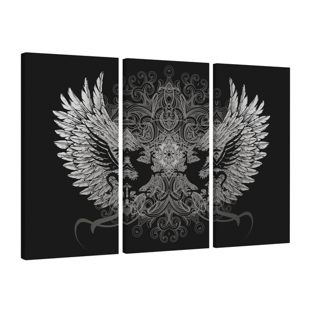 Print on canvas 3 parts - Dragon Wing