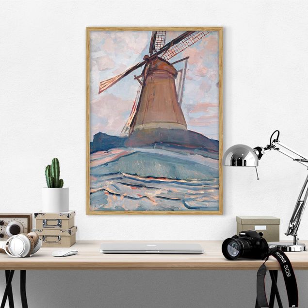 Framed poster - Piet Mondrian - Windmill