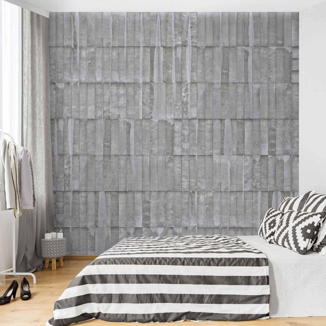 Wallpaper - Concrete Brick Wallpaper