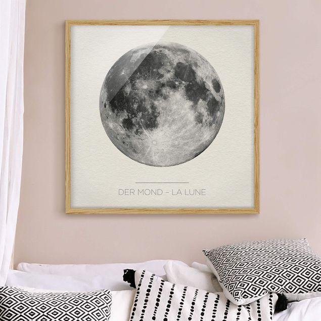 Framed poster - The Moon - La Lune