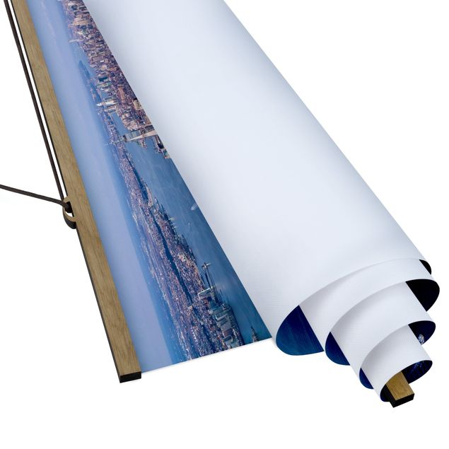 Fabric print with poster hangers - Big City Life - Landscape format 2:1