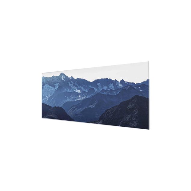 Glass print - Panoramic View Of Blue Mountains