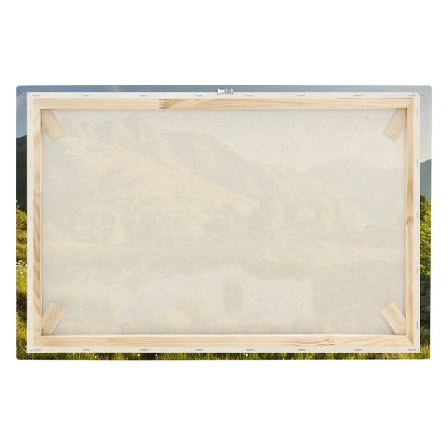 Natural canvas print - View from Hirschbichl Into Defereggen Valley - Landscape format 3:2