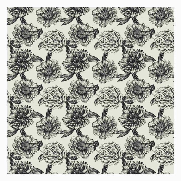 Wallpaper - Meshed Flowers With Roses