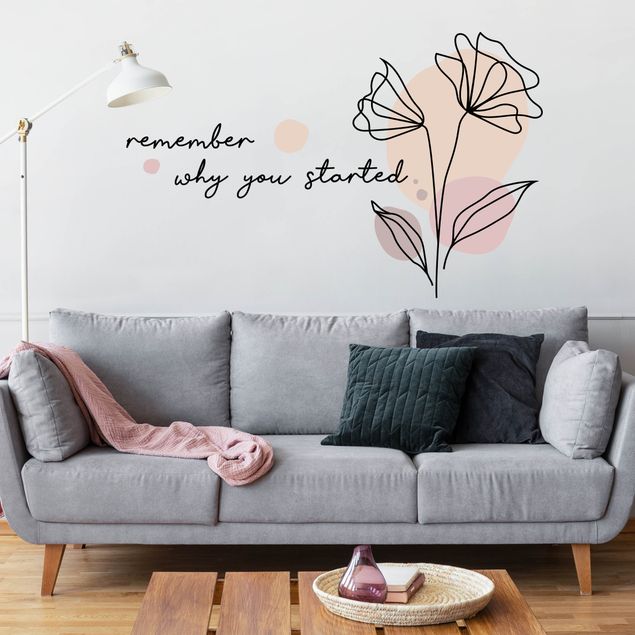 Wall stickers plants Flower - Remember Why You started