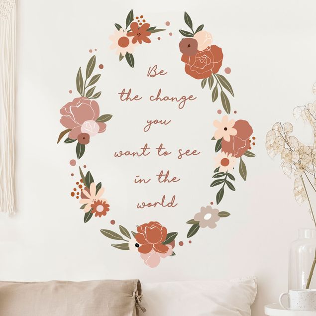 Wall stickers flower Flowers - Be the Change