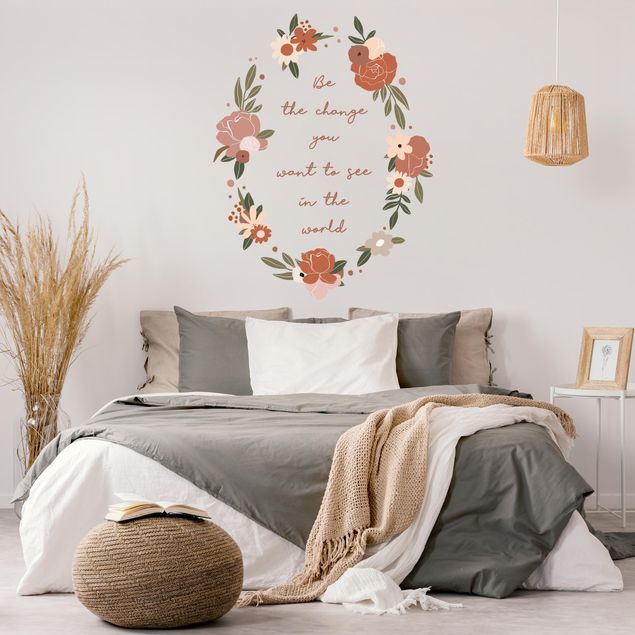 Wall stickers Flowers - Be the Change