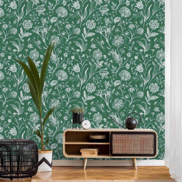 Wallpapers Flower Dance On Green