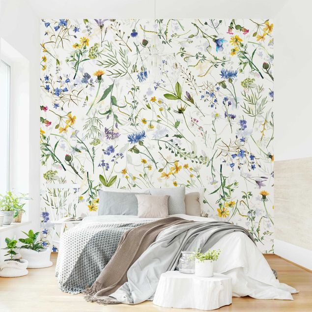 Wallpapers Flower Meadow In Watercolour