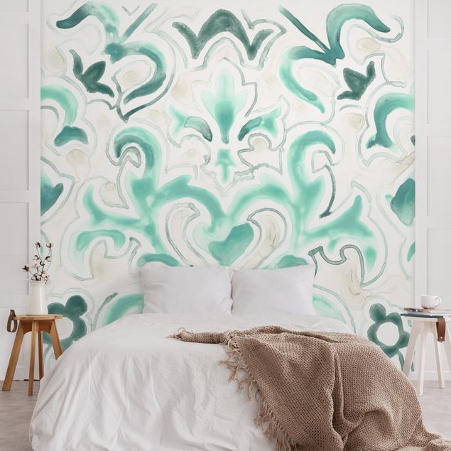Wallpaper - Bohemian Watercolour Ornament ll