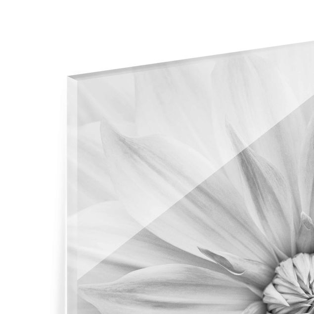 Glass print - Botanical Blossom In White