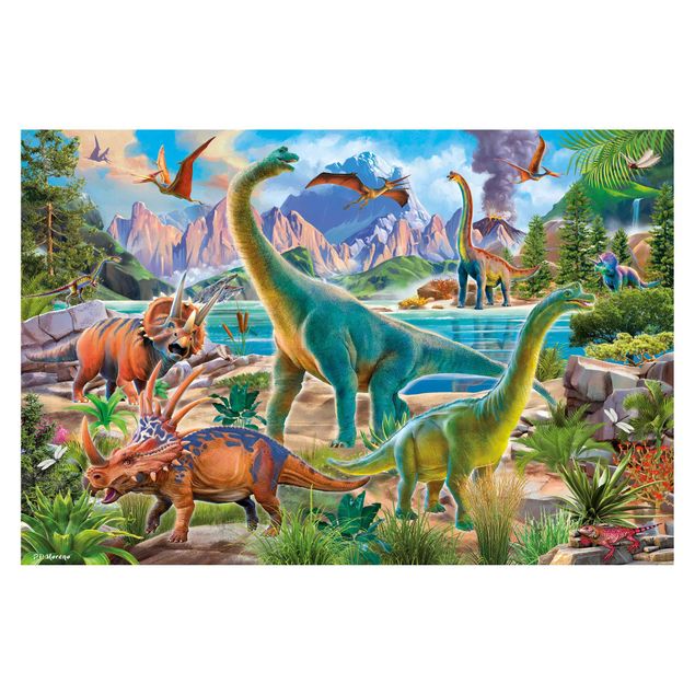 Walpaper - Brachiosaurus And Tricaterops