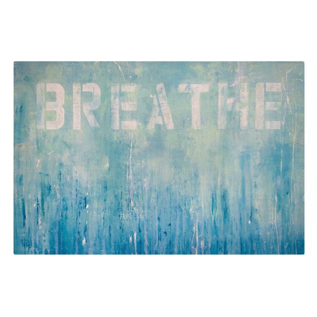 Canvas print - Breathe Street Art