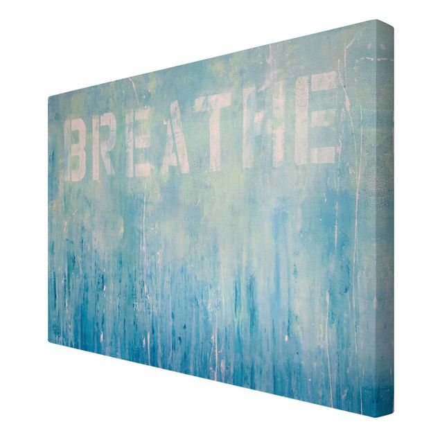 Canvas print - Breathe Street Art