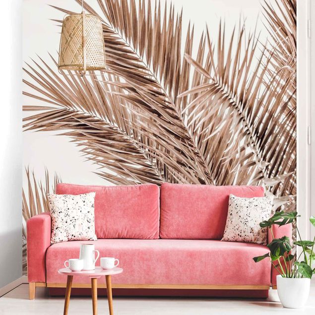 Wallpaper - Bronze Coloured Palm Fronds