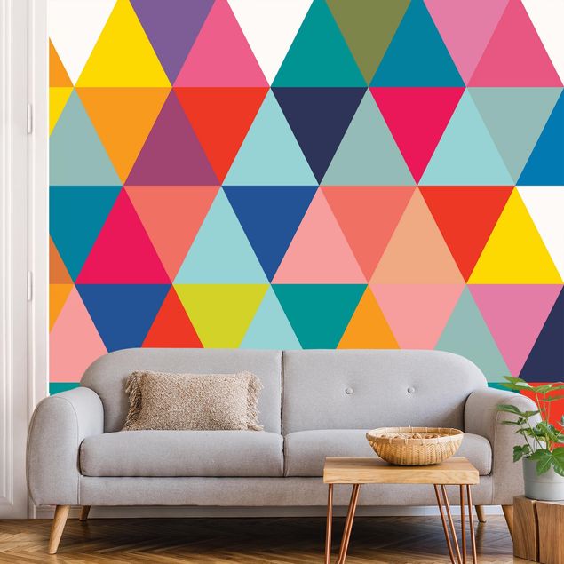 Wallpapers Colourful Triangle Pattern