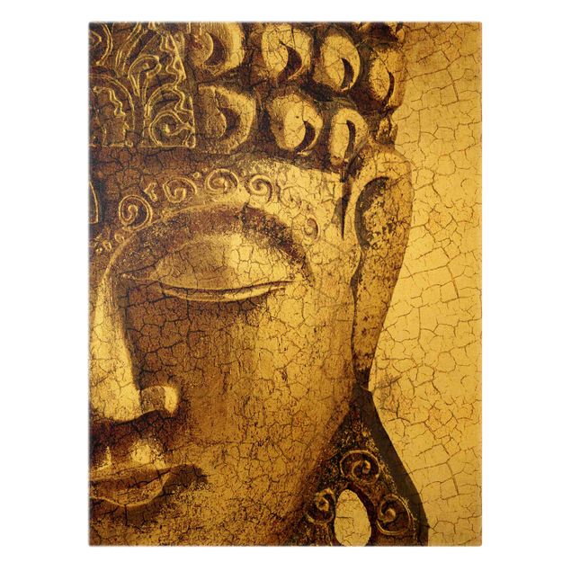 Canvas print gold - Vintage Buddha