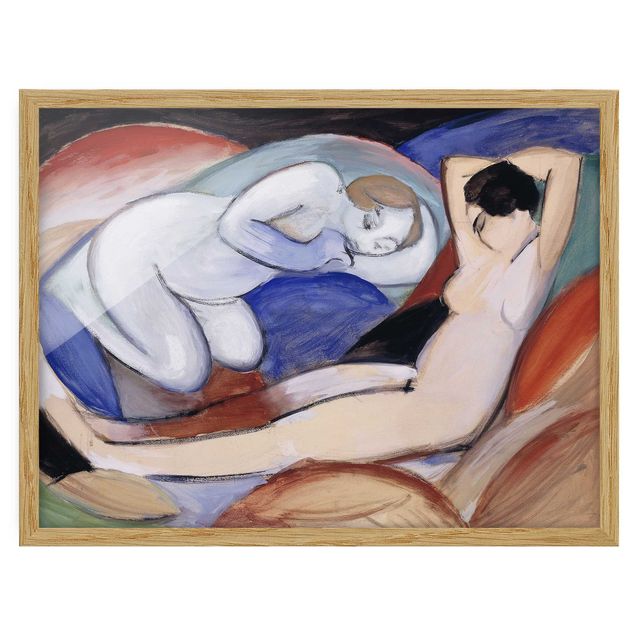 Framed poster - Franz Marc - Two Acts
