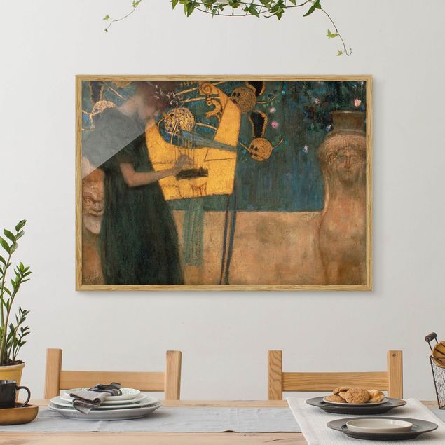 Framed poster - Gustav Klimt - Music