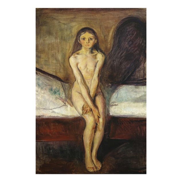 Glass print - Edvard Munch - Puberty