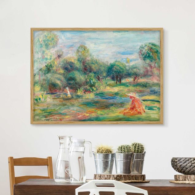Framed poster - Auguste Renoir - Landscape At Cagnes