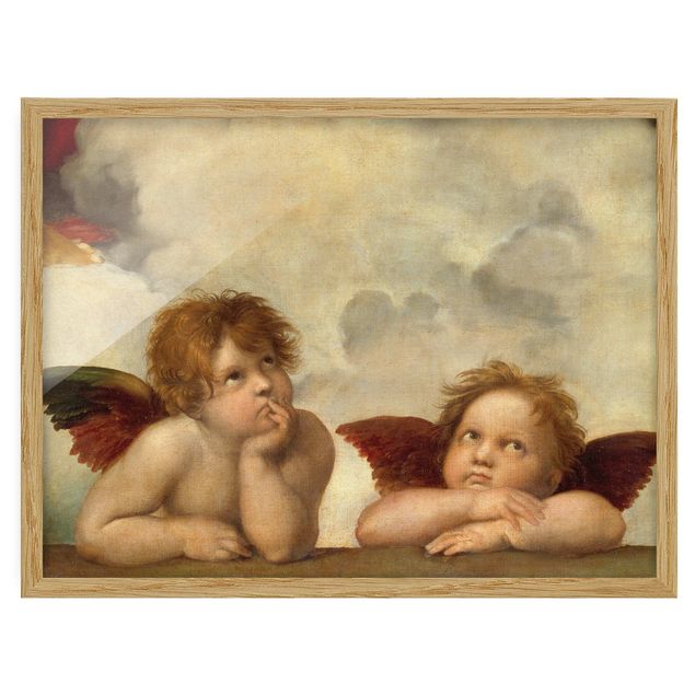 Framed poster - Raffael - Two Angels. Detail from The Sistine Madonna
