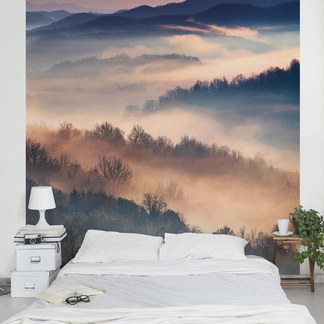 Wallpaper landscape - Fog At Sunset