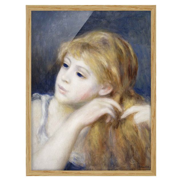 Framed poster - Auguste Renoir - Head of a Young Woman