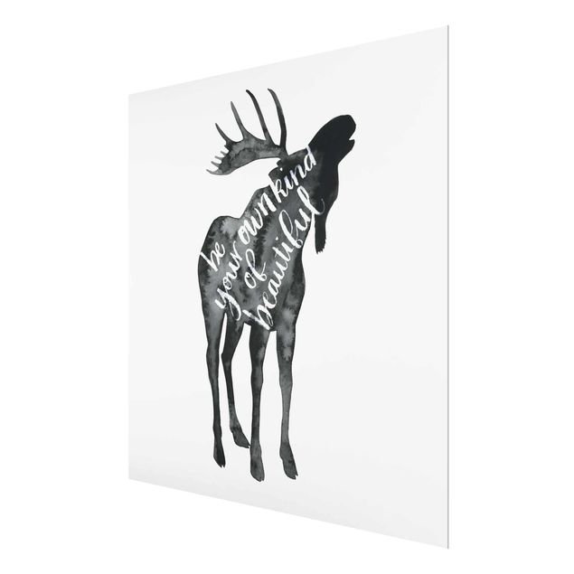 Glass print - Animals With Wisdom - Elk