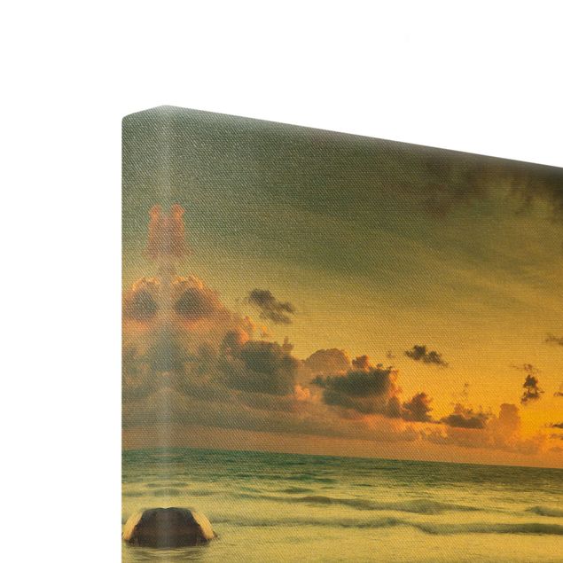 Canvas print gold - Sunrise Beach In Thailand