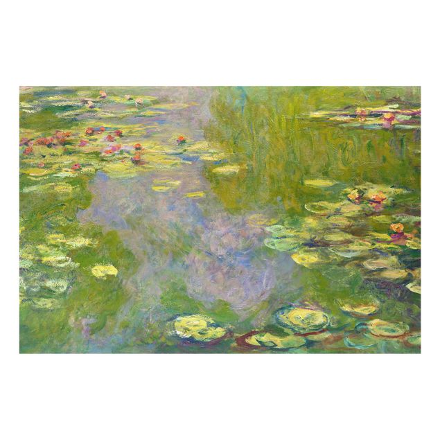 Glass print - Claude Monet - Green Waterlilies