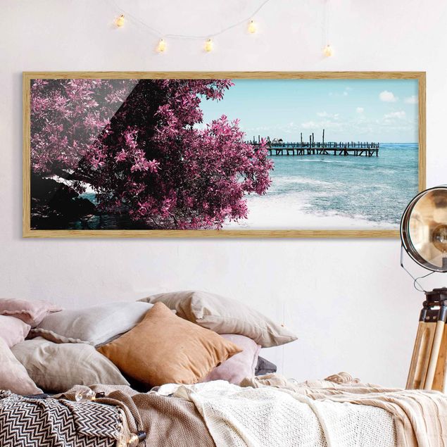 Framed poster - Paradise Beach Isla Mujeres