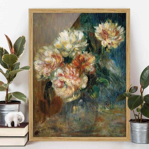 Framed poster - Auguste Renoir - Vase of Peonies