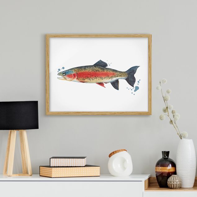 Framed poster - Color Catch - Trout