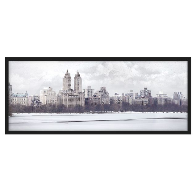 Framed poster - No.YK2 New York in the snow