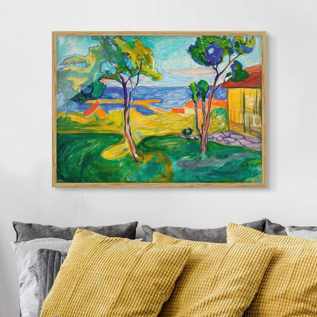 Framed poster - Edvard Munch - The Garden In Åsgårdstrand