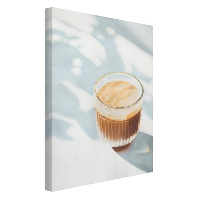 Print on canvas - Cappuccino for breakfast - Portrait format 2:3