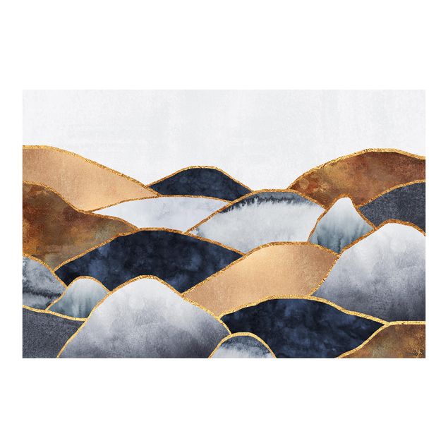 Wallpaper - Golden Mountains Watercolour