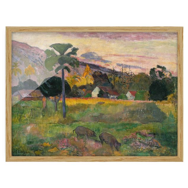 Framed poster - Paul Gauguin - Haere Mai (Come Here)