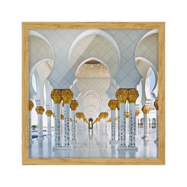 Framed poster - Mosque In Abu Dhabi