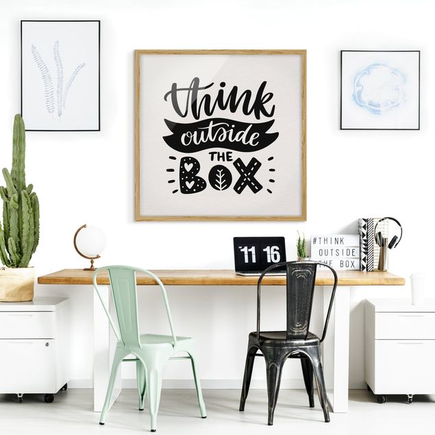 Framed poster - Think Outside The Box